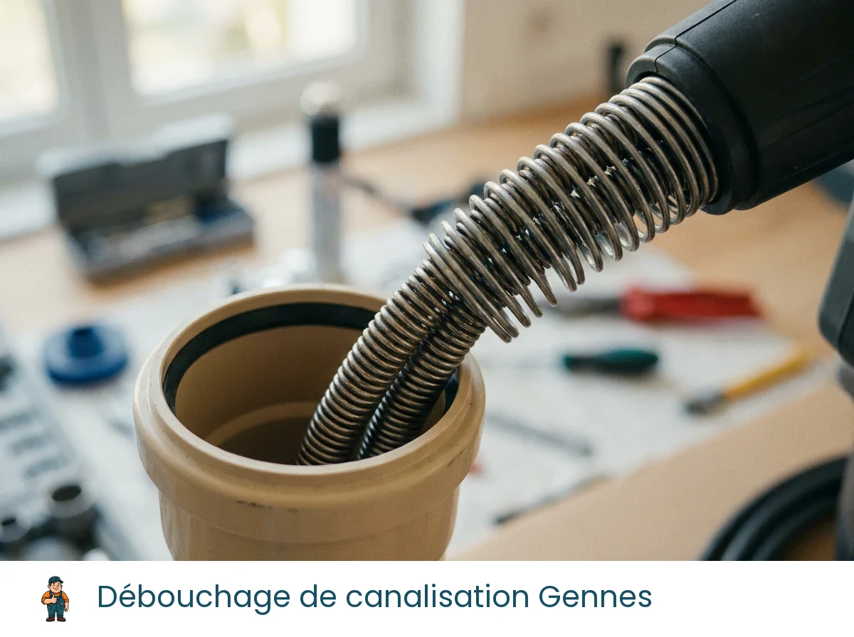 Débouchage de canalisation à Gennes