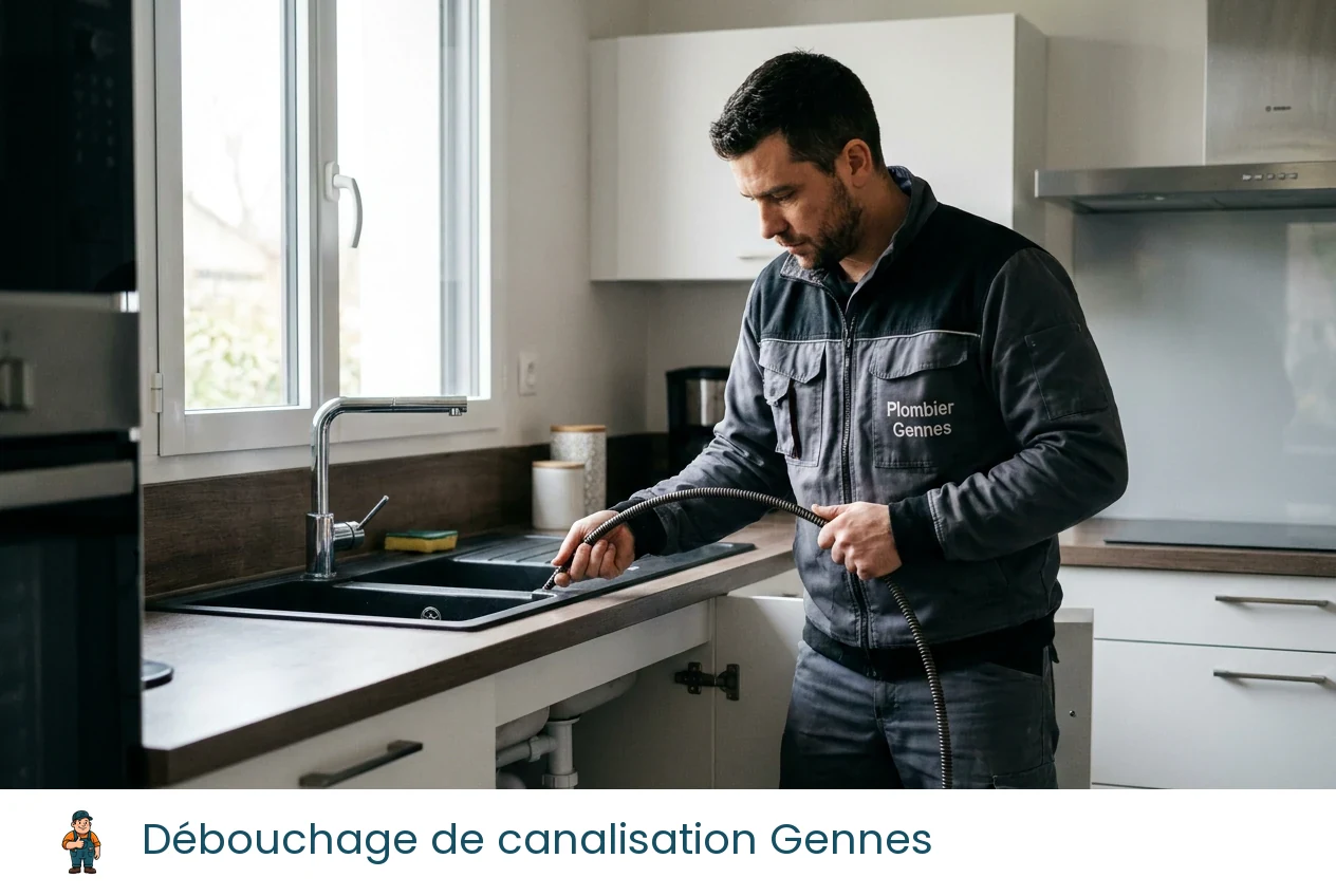 Débouchage de canalisation à Gennes