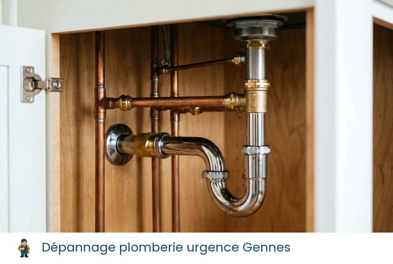 Dépannage plomberie urgence à Gennes