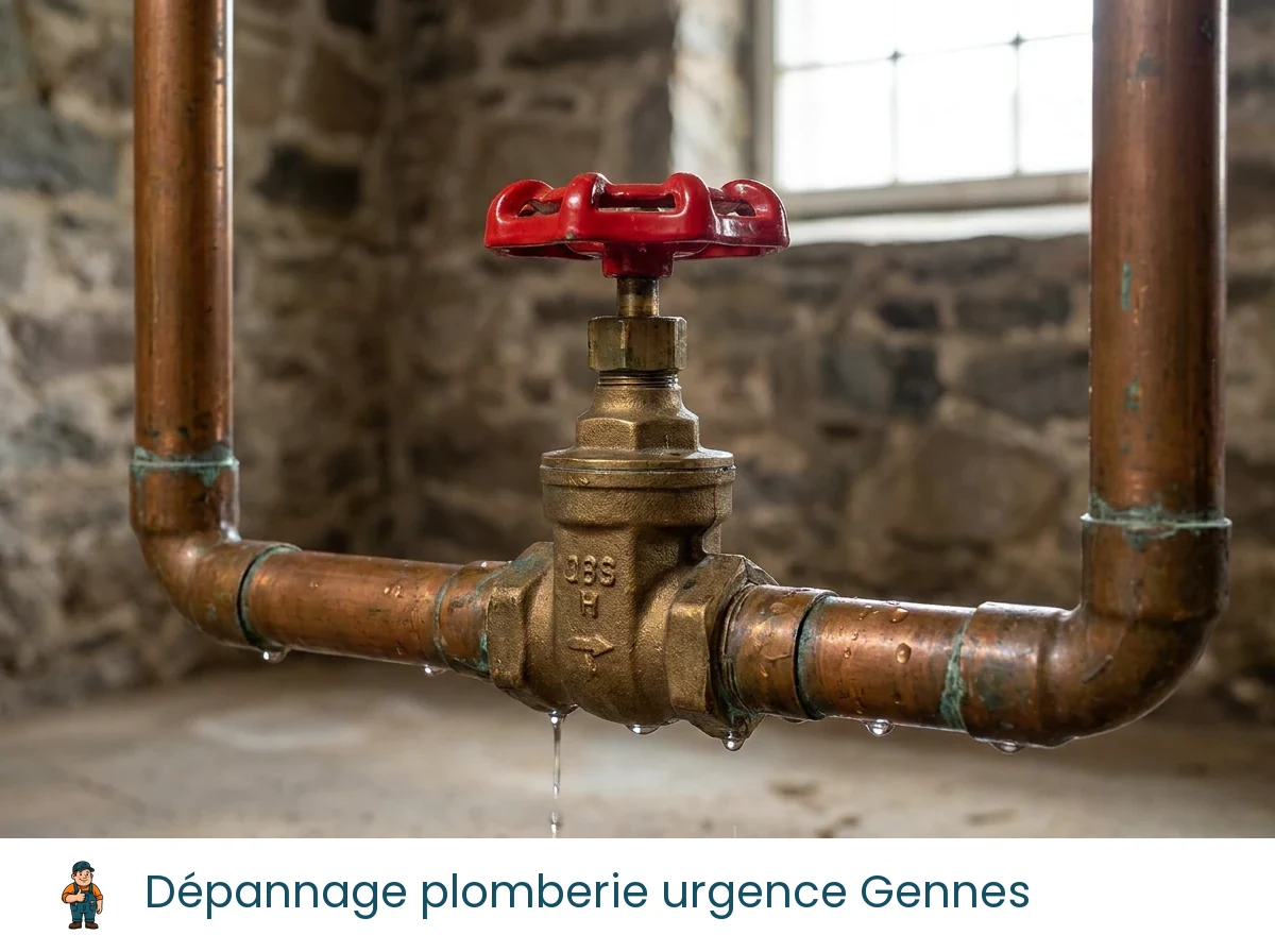 Dépannage plomberie urgence à Gennes