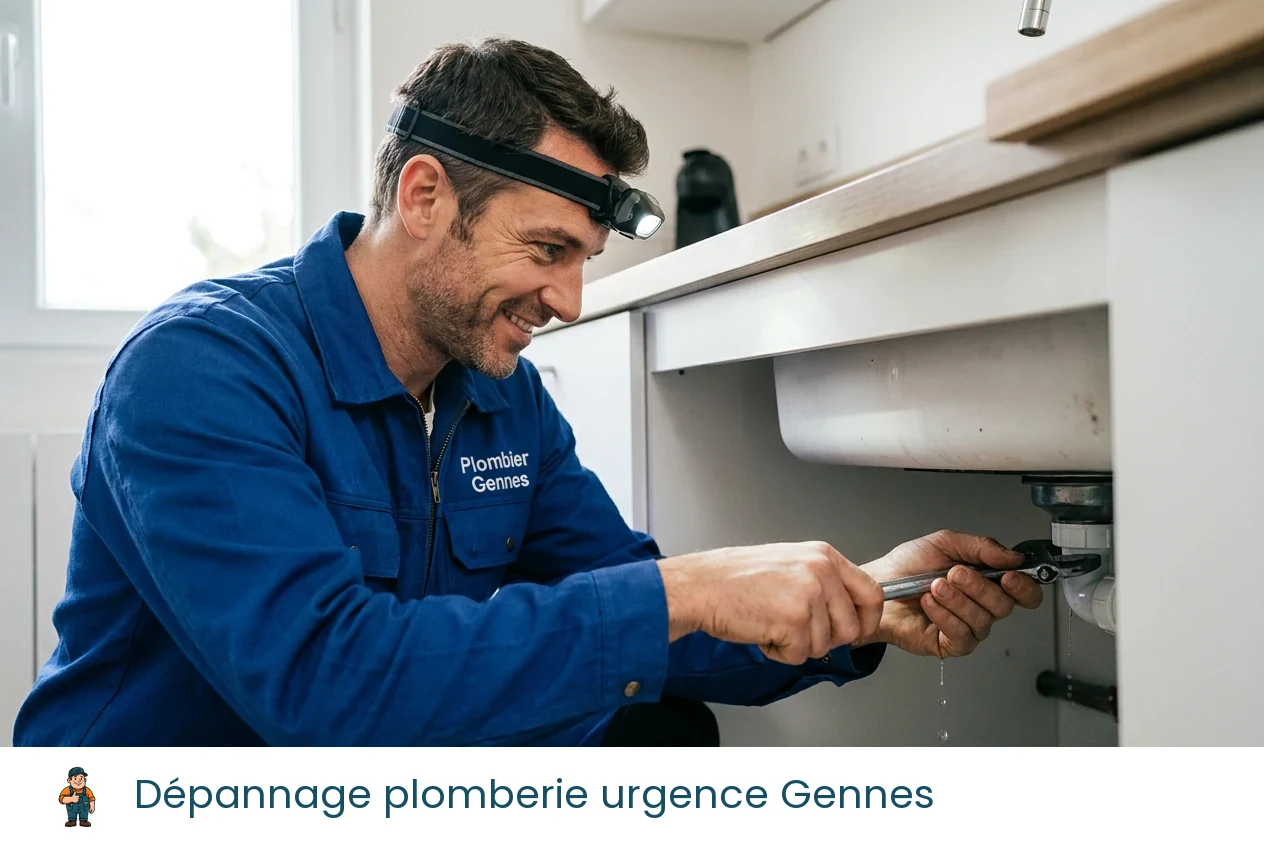 Dépannage plomberie urgence à Gennes