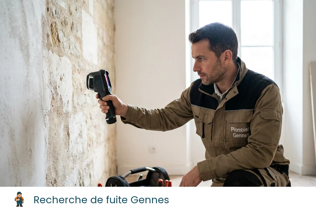 Recherche de fuite à Gennes