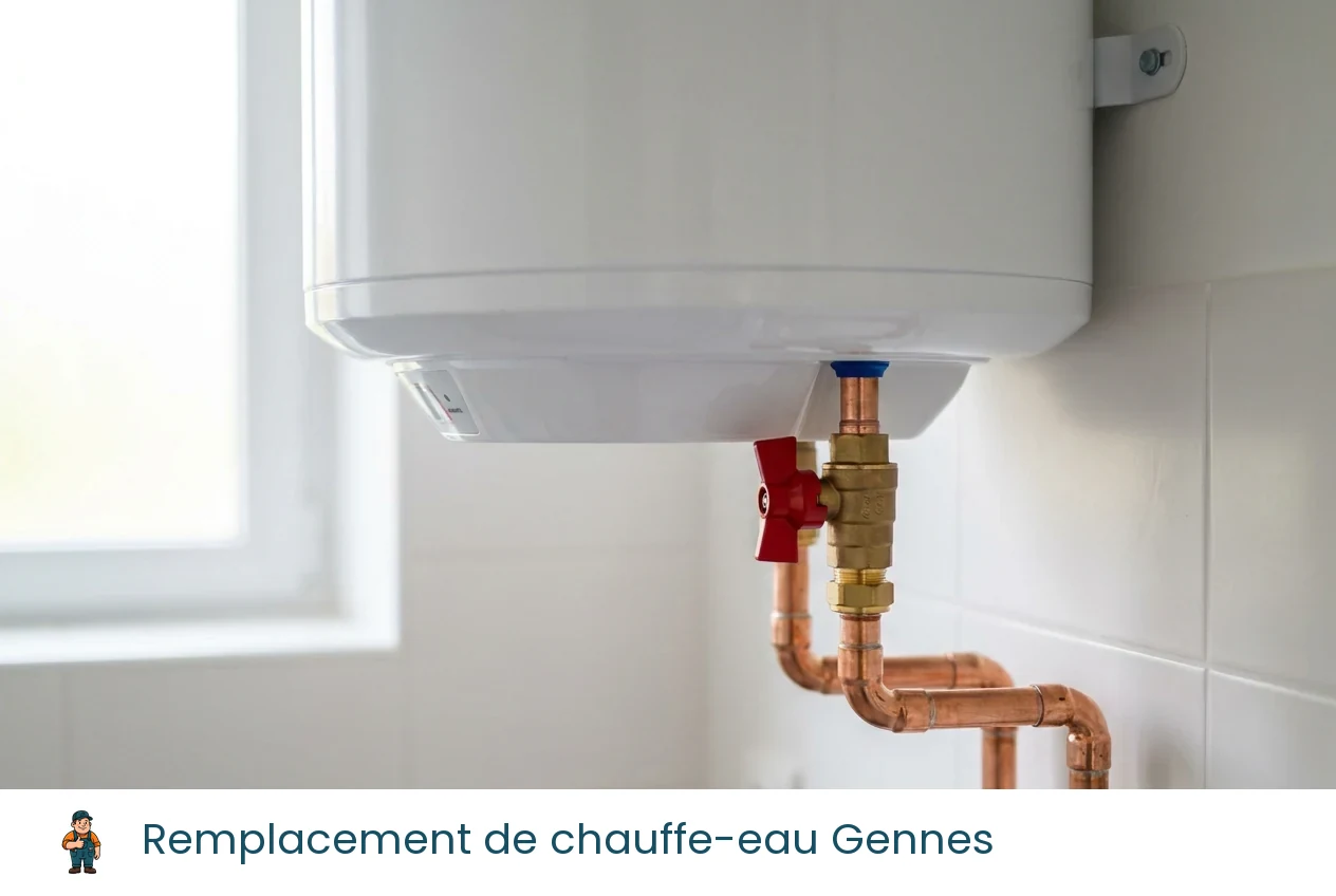 Remplacement de chauffe-eau à Gennes