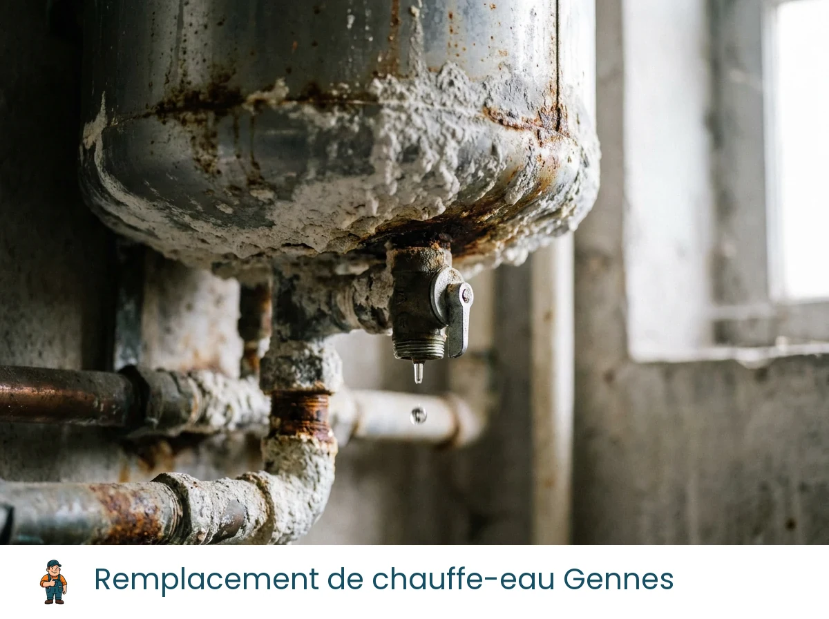 Remplacement de chauffe-eau à Gennes