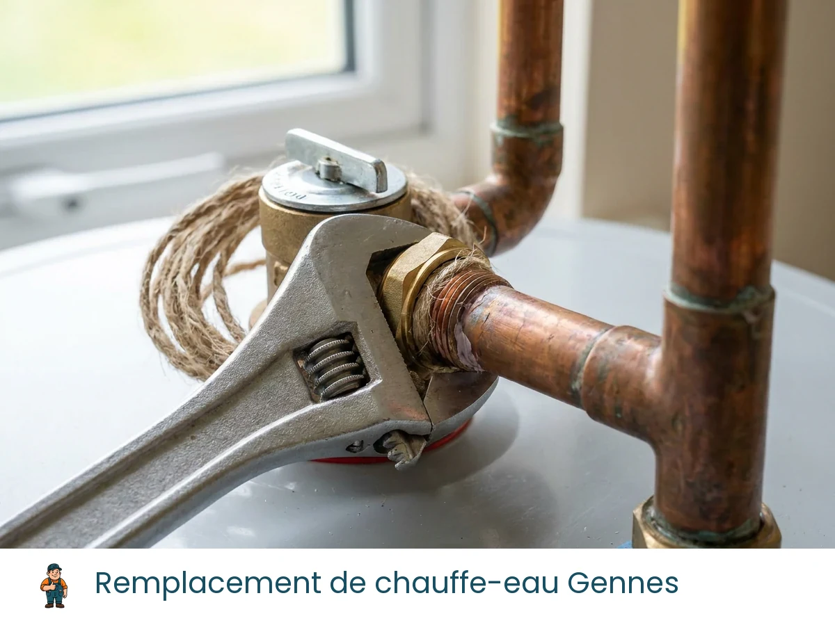 Remplacement de chauffe-eau à Gennes