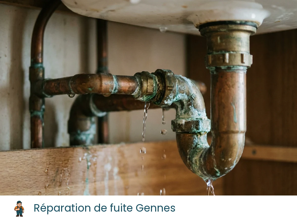 Réparation de fuite à Gennes