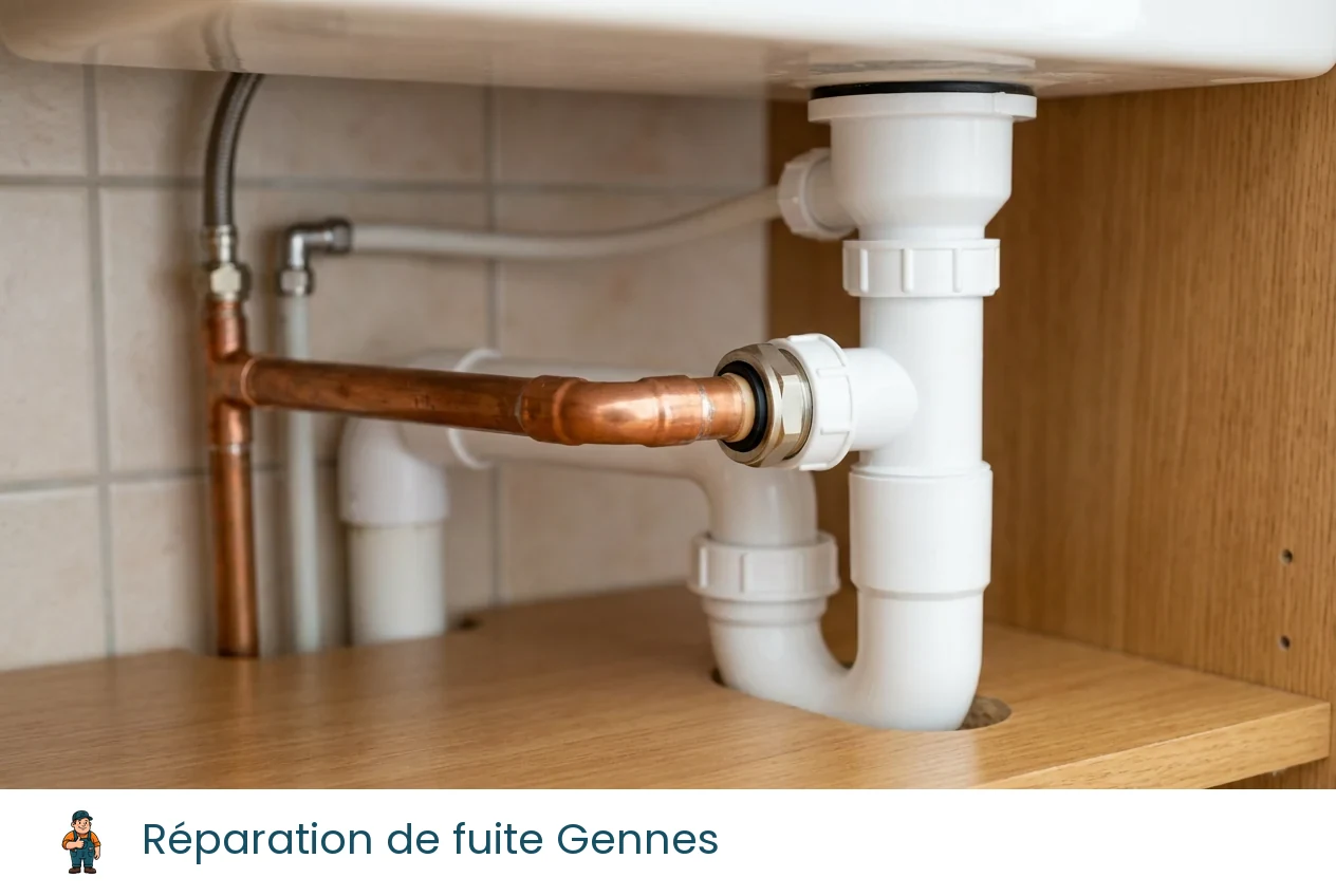 Réparation de fuite à Gennes
