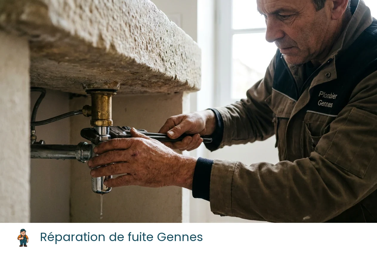 Réparation de fuite à Gennes